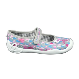 Befado children's shoes 114Y374 violet pink grey multicolored