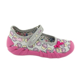 Befado children's shoes 109P197 pink grey