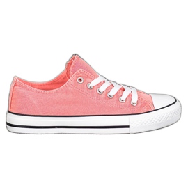 McKey Stylish Textile Sneakers orange
