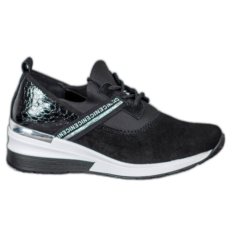 Filippo Leather Sneakers Nice black