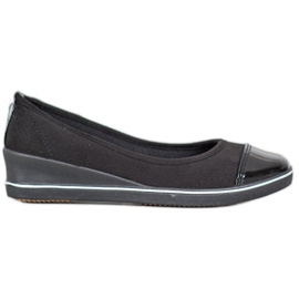 McKey Suede Ballerinas On Wedge black