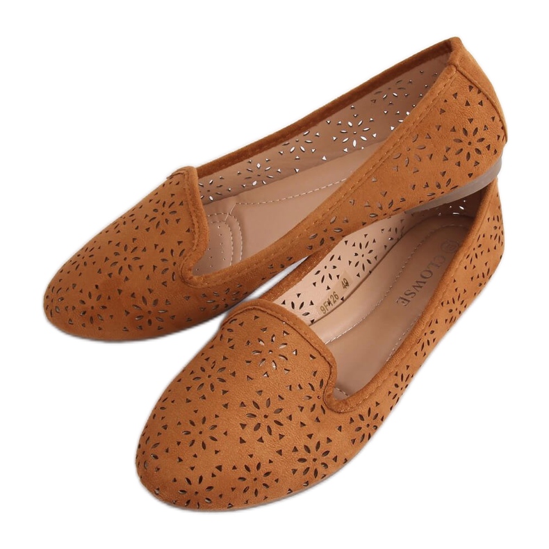 Lordsy openwork camel 9F126 Camel brown
