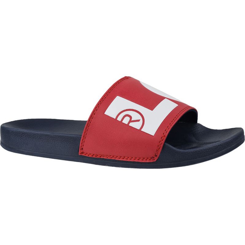 Levi's Batwing Slide Sandal 231548-794-87 black red - KeeShoes