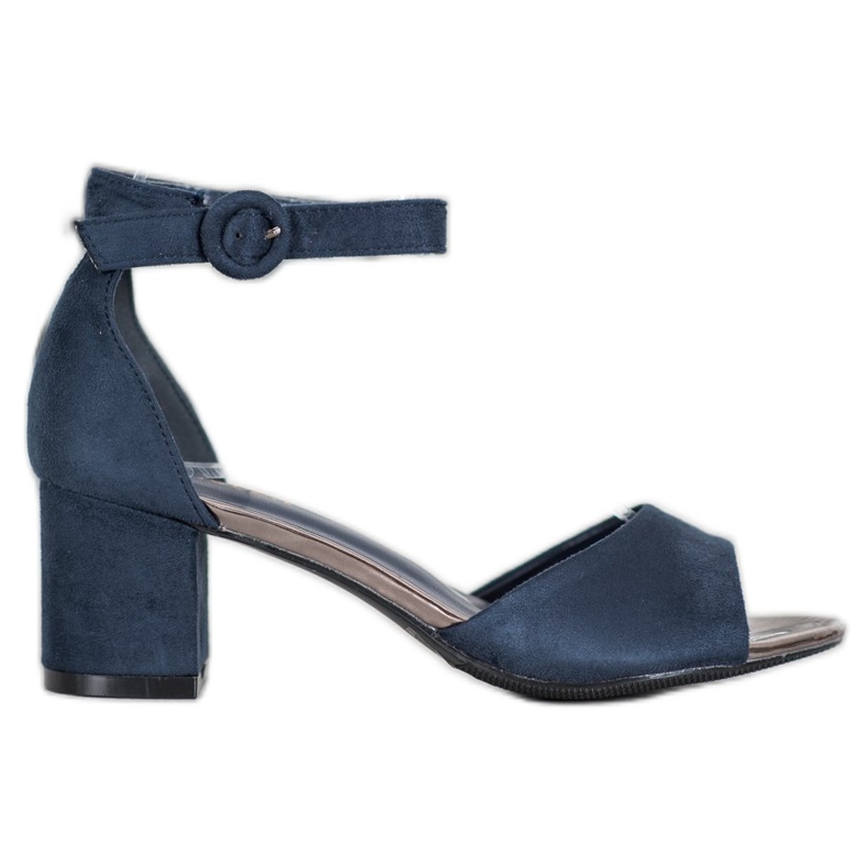 Casual Sandals On A High Heel VINCEZA navy blue blue Casual Sandals On A High Heel VINCEZA navy blue blue