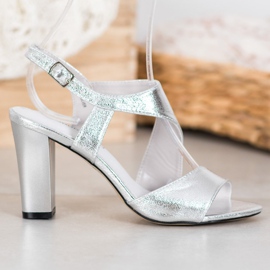 Goodin Silver Sandals Goodin Silver Sandals