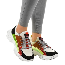 White sports sneakers with HL-03