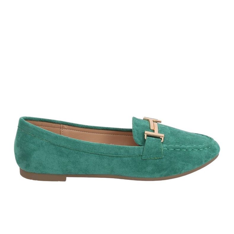 Green Women's loafers 99-13A Green