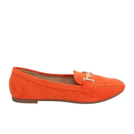 Orange women's loafers 99-13A Orange