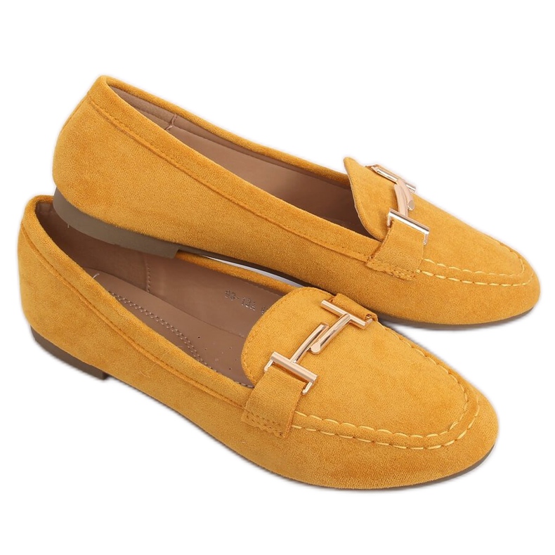Women's loafers honey 99-13A Yellow