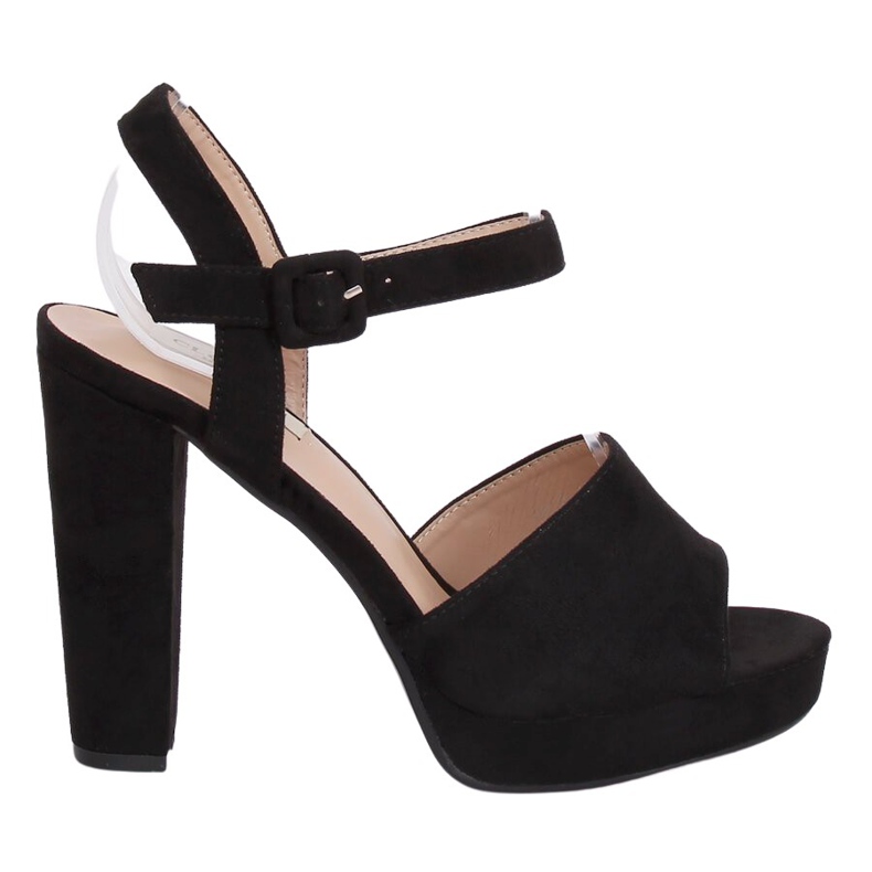 Black high-heeled sandals 9R16 Black Black high-heeled sandals 9R16 Black