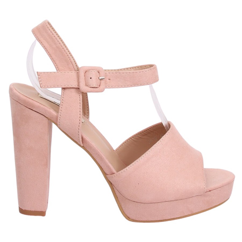 Pink 9R16 Pink high-heeled sandals