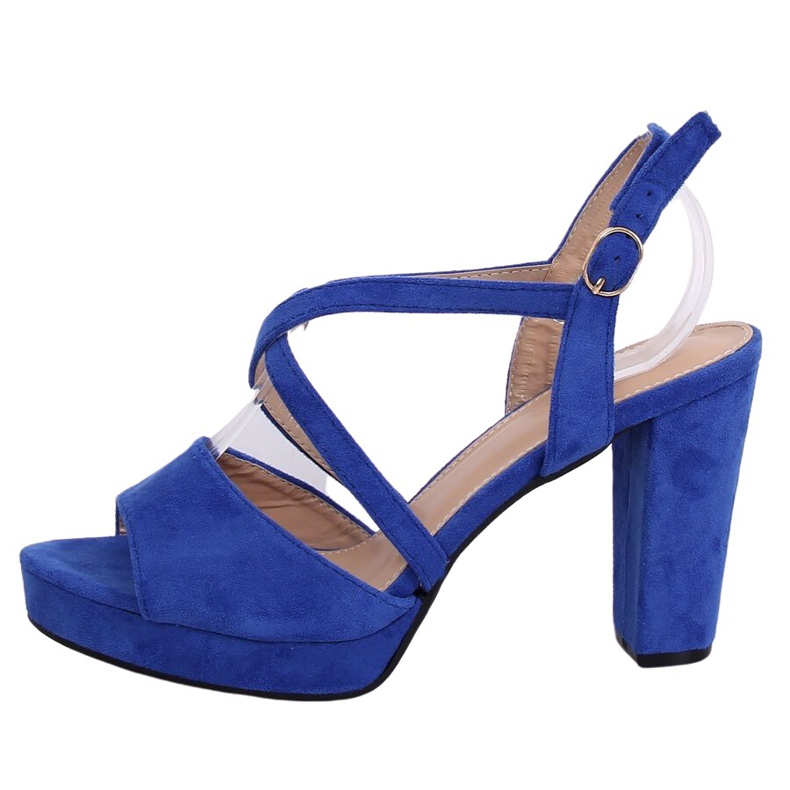Cobalt blue sandal heels outlet