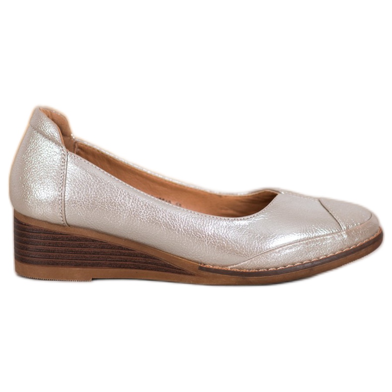 Vinceza Casual Wedge Pumps golden