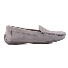Evento Comfortable suede loafers grey