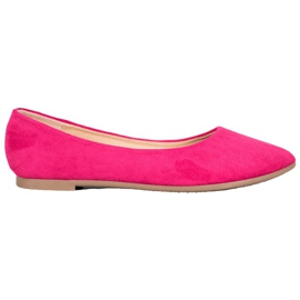 Classic suede ballerinas from VINCEZA pink Classic suede ballerinas from VINCEZA pink