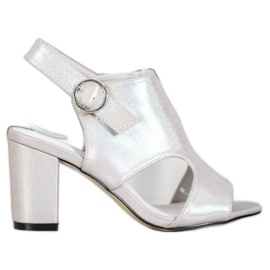 Goodin Sandals With Holo Effect silver grey Goodin Sandals With Holo Effect silver grey