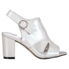 Goodin Sandals With Holo Effect silver grey