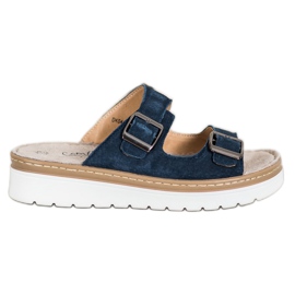 Filippo Comfortable Leather Slippers blue Filippo Comfortable Leather Slippers blue