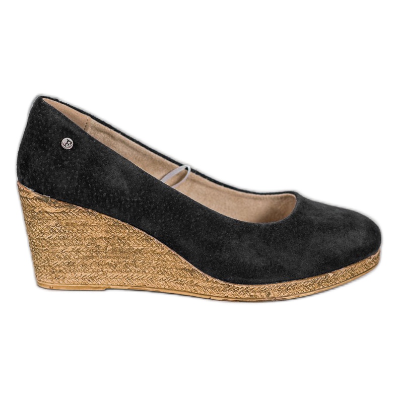 Filippo Leather Wedge Pumps black Filippo Leather Wedge Pumps black