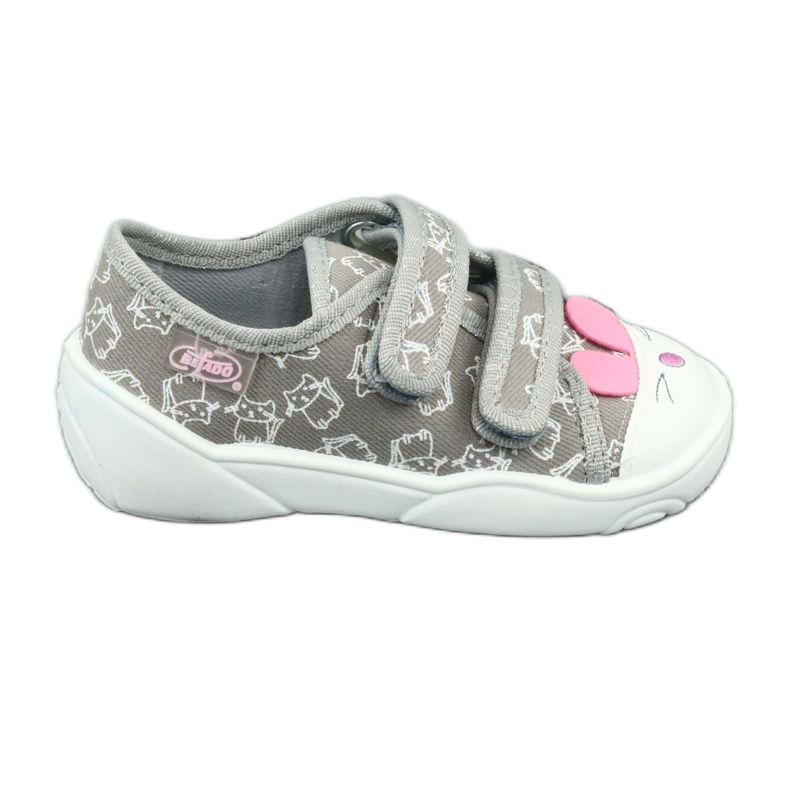 Befado children's shoes 907P116 white pink grey Befado children's shoes 907P116 white pink grey
