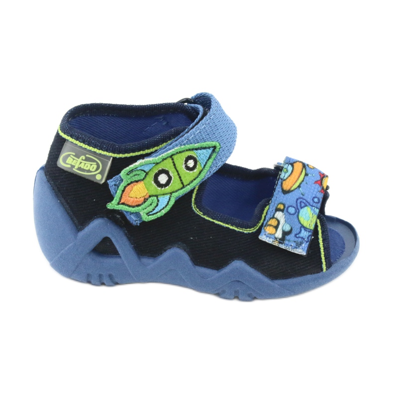 Befado children's slippers 250P091 navy blue