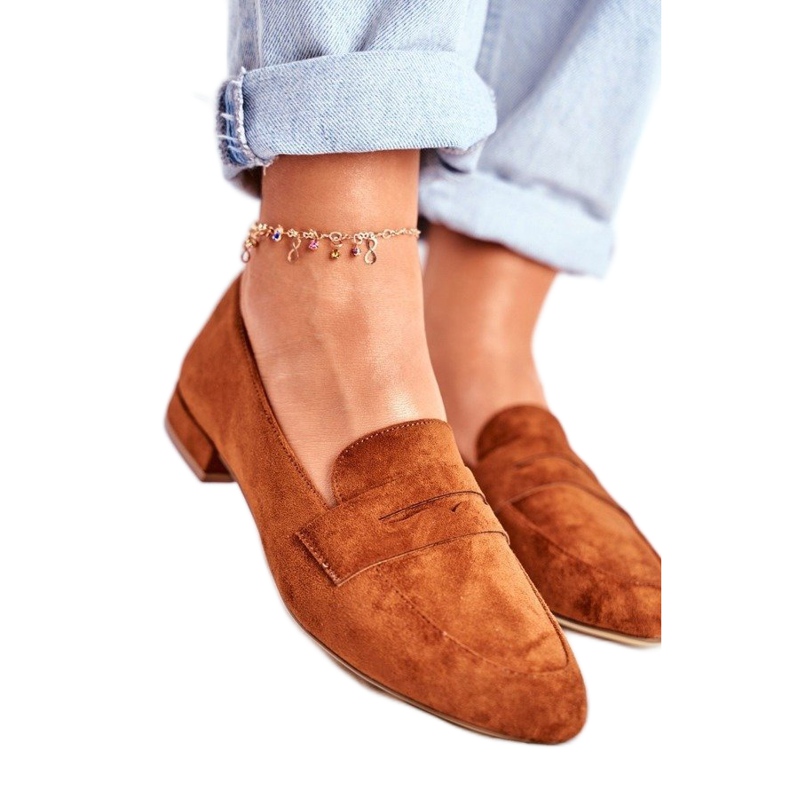 Sergio Leone Brown women's shoes with suede loafers MK734 Sergio Leone Brown women's shoes with suede loafers MK734