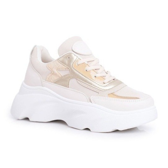 SEA Women's beige sports sneakers M26