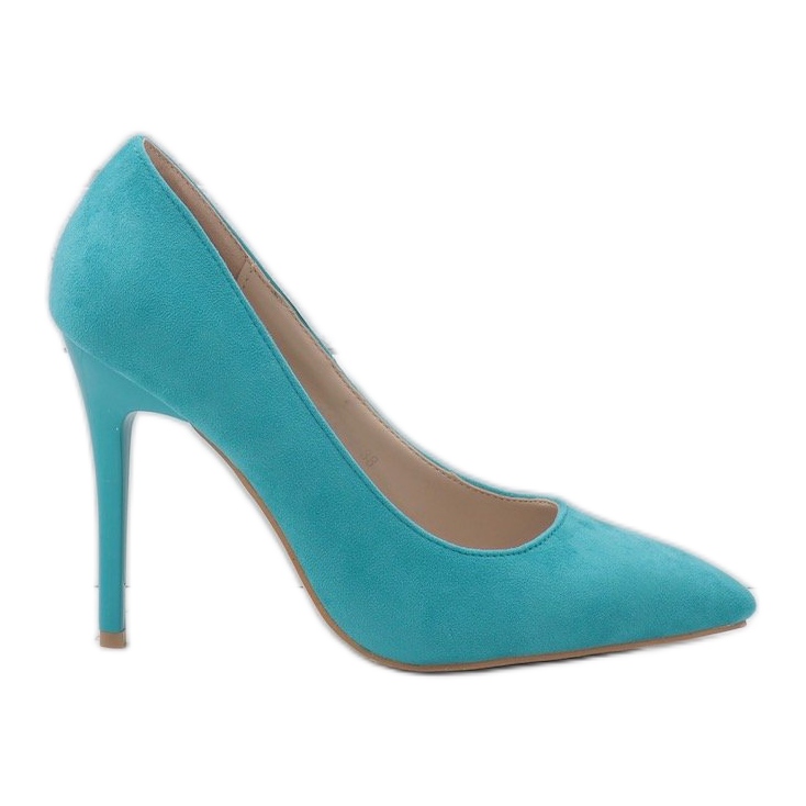 Green classic eco-suede heels 6530-P