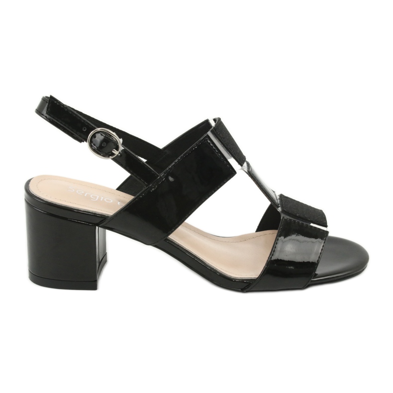Low-heeled sandals Sergio Leone SK910 black
