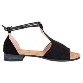 Tied VINCEZA sandals black