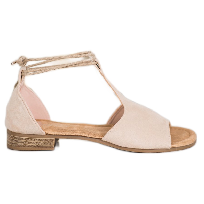 Tied VINCEZA sandals brown