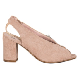 Elegant Shoes On A Post VINCEZA beige