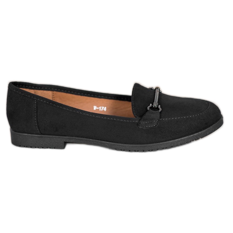 Miss Laura Black Suede Shoes