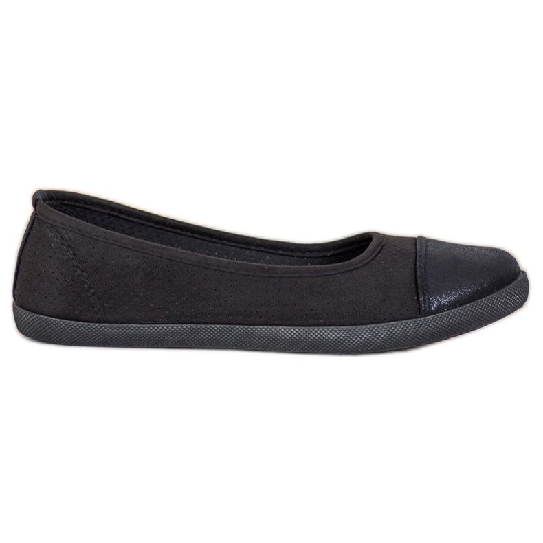 McKey Casual Black Ballerinas