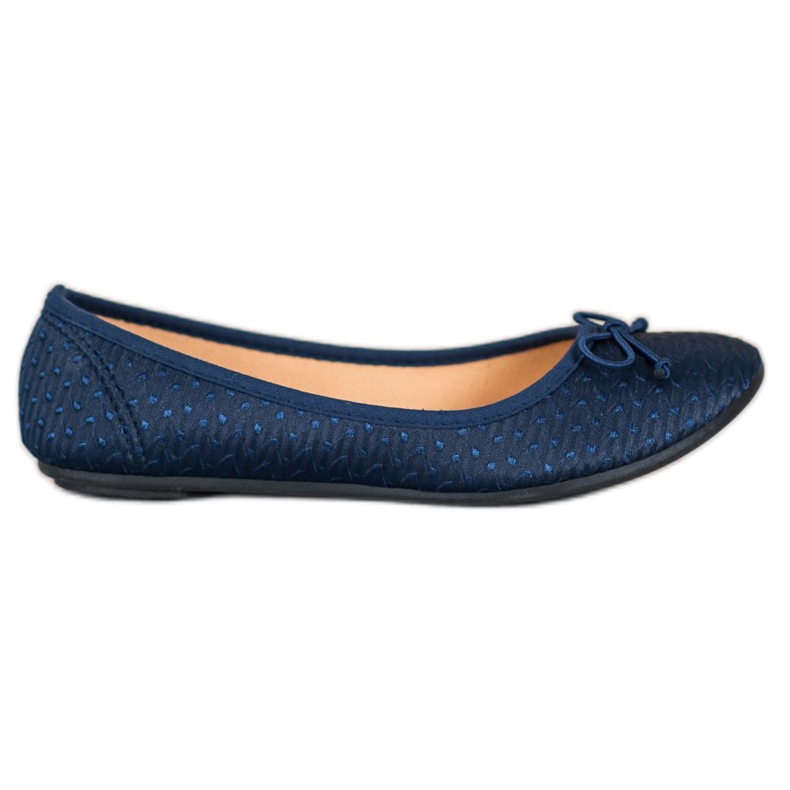 McKey Casual Ballerina With A Bow navy blue blue