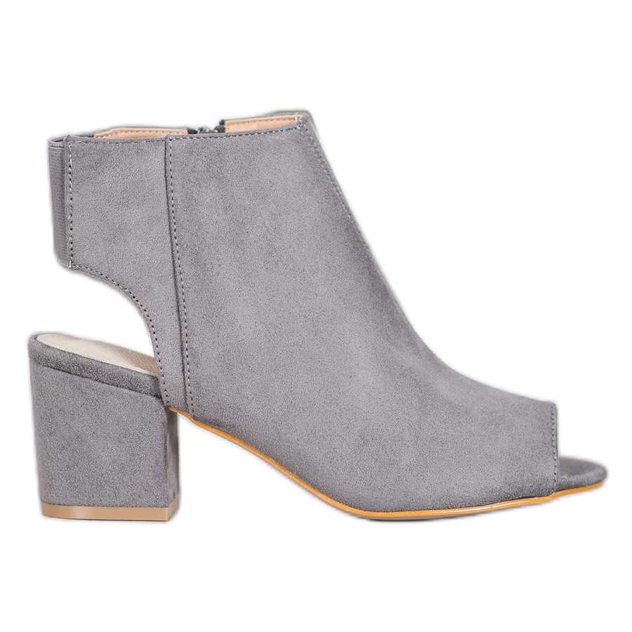 Filippo Gray Open Toe boots grey