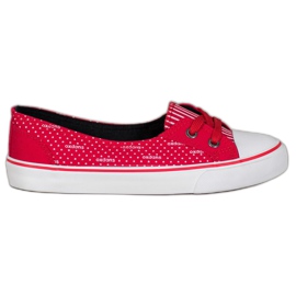 J. Star Red Low Sneakers J. Star Red Low Sneakers