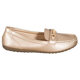 Fama Elegant golden loafers Fama Elegant golden loafers