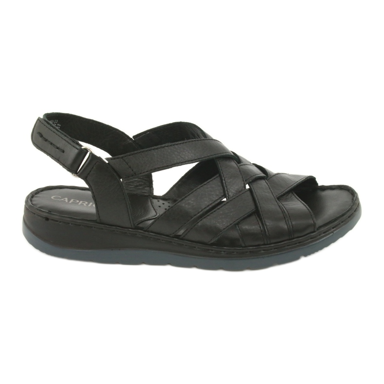 Comfort leather sandals Caprice 28152 black