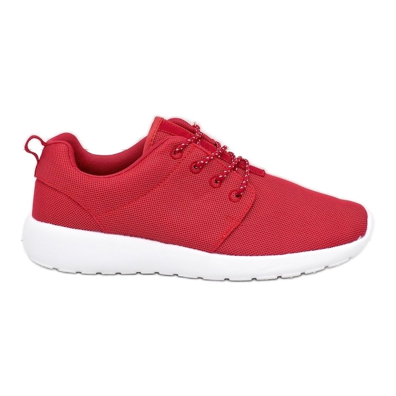 Red sports shoes 9-6836G-12
