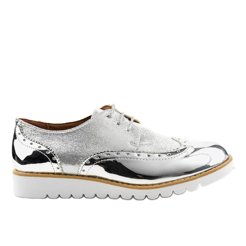 Lacquered Silver Jazz Shoes TL-61