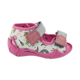 Befado children's shoes 242P100 pink grey