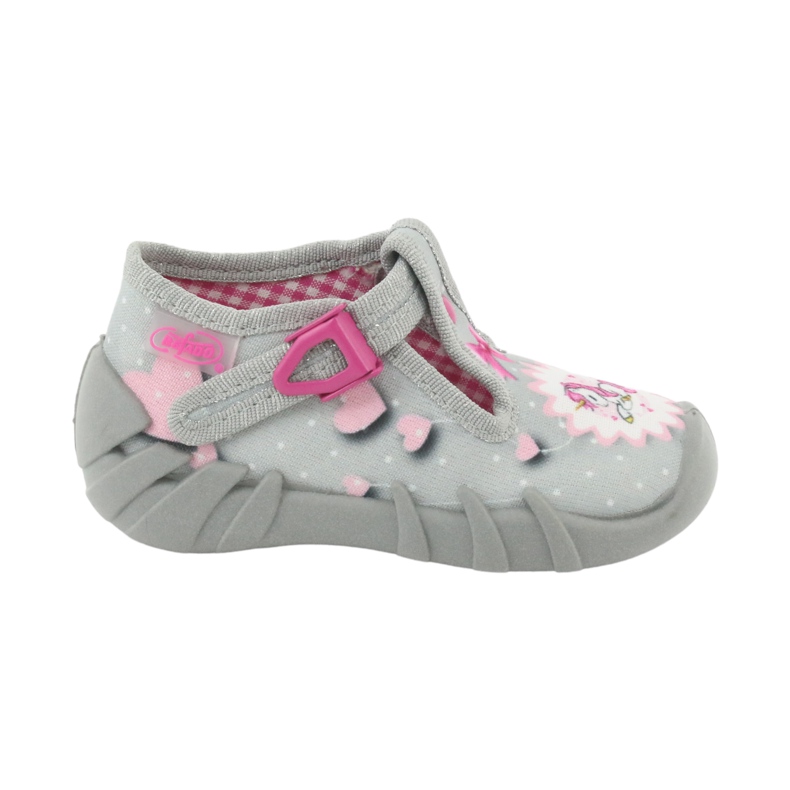 Befado children's shoes 110P359 pink grey