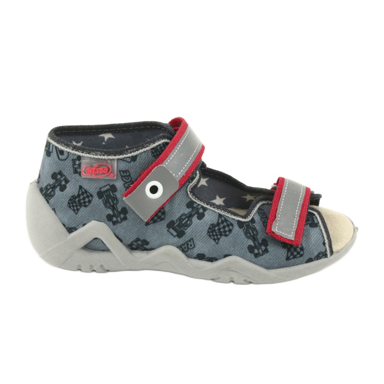 Befado yellow children's shoes 350P009 red grey Befado yellow children's shoes 350P009 red grey