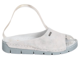 Goodin Comfortable Leather Slippers grey Goodin Comfortable Leather Slippers grey