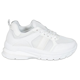 SHELOVET Stylish Sneakers With Mesh white