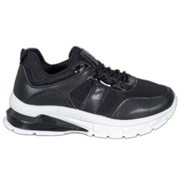 SHELOVET Stylish Sneakers With Mesh black