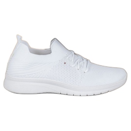 SHELOVET Low Sports Shoes On The Platform white