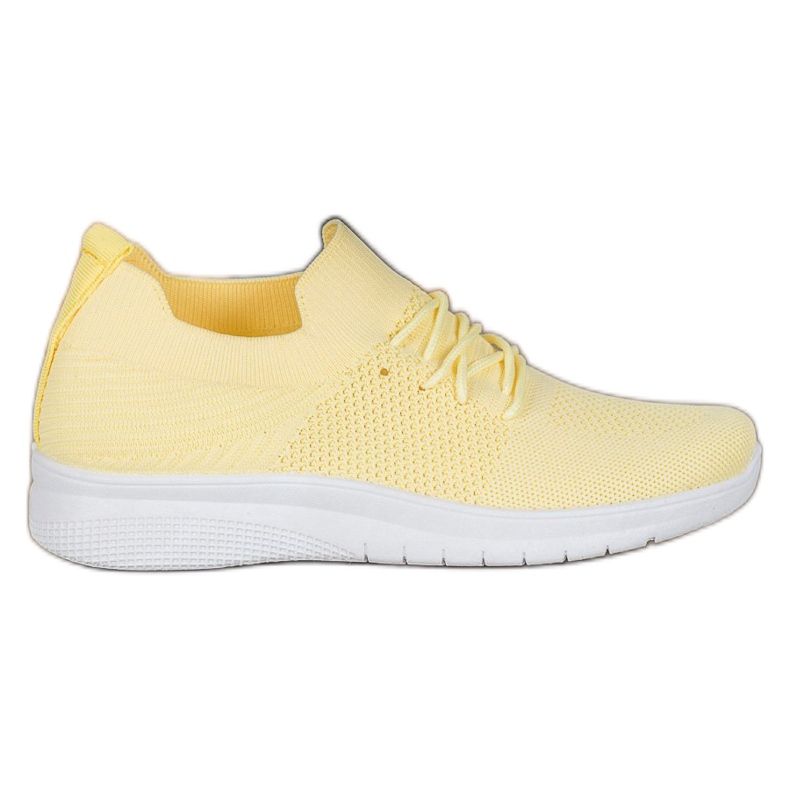 SHELOVET Low Sports Shoes On The Platform yellow
