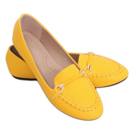 Women's honey loafers A8636 Yellow